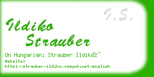 ildiko strauber business card